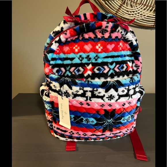 Vera Bradley Nordic Stripe Fleece Backpack NEW main image 8